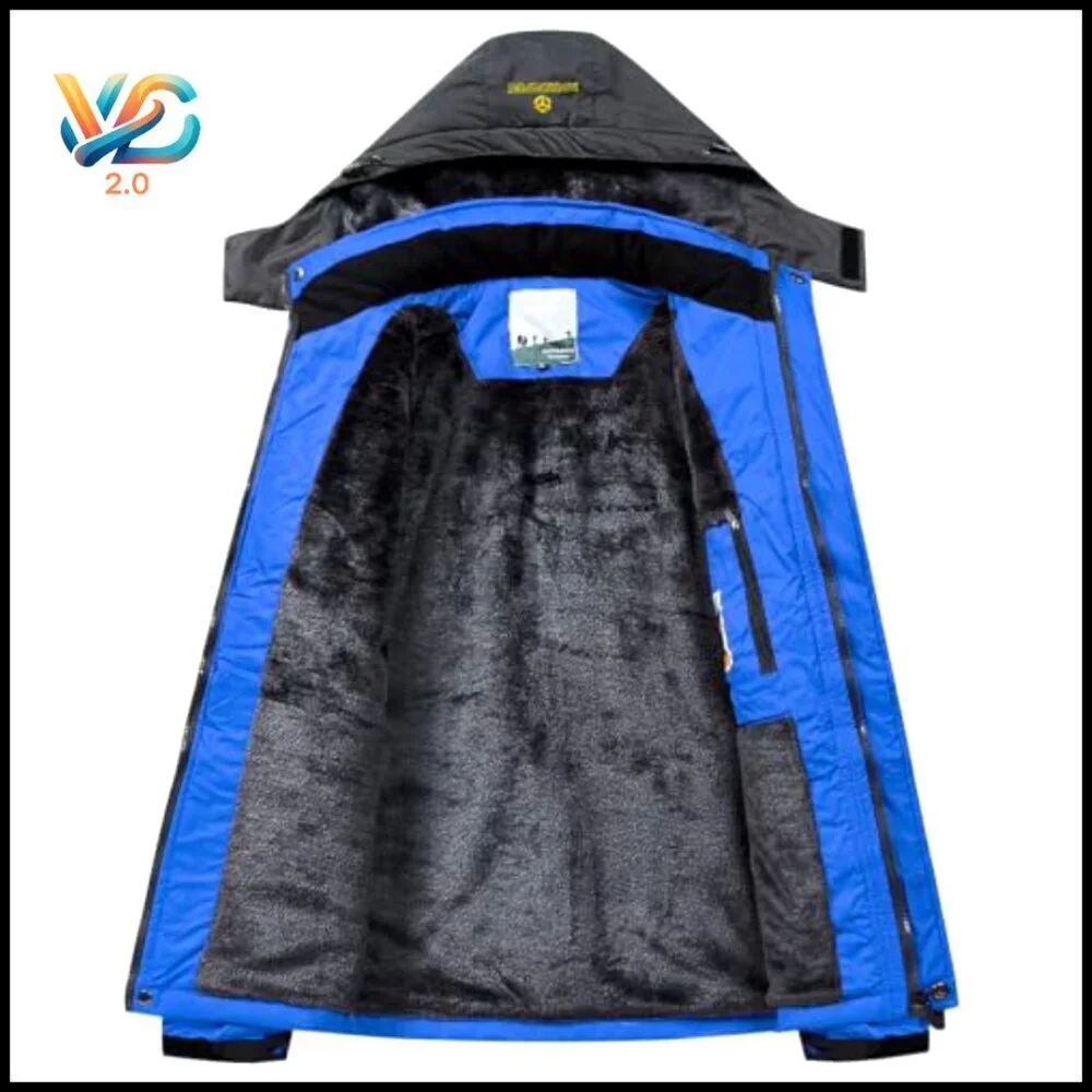 Men's Ski Jacket Waterproof Windproof‎ Fleece Lined Hooded Winter Coat